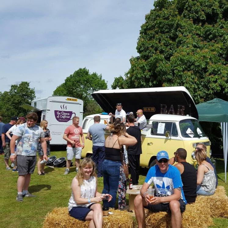 Outdoor event with the van bar