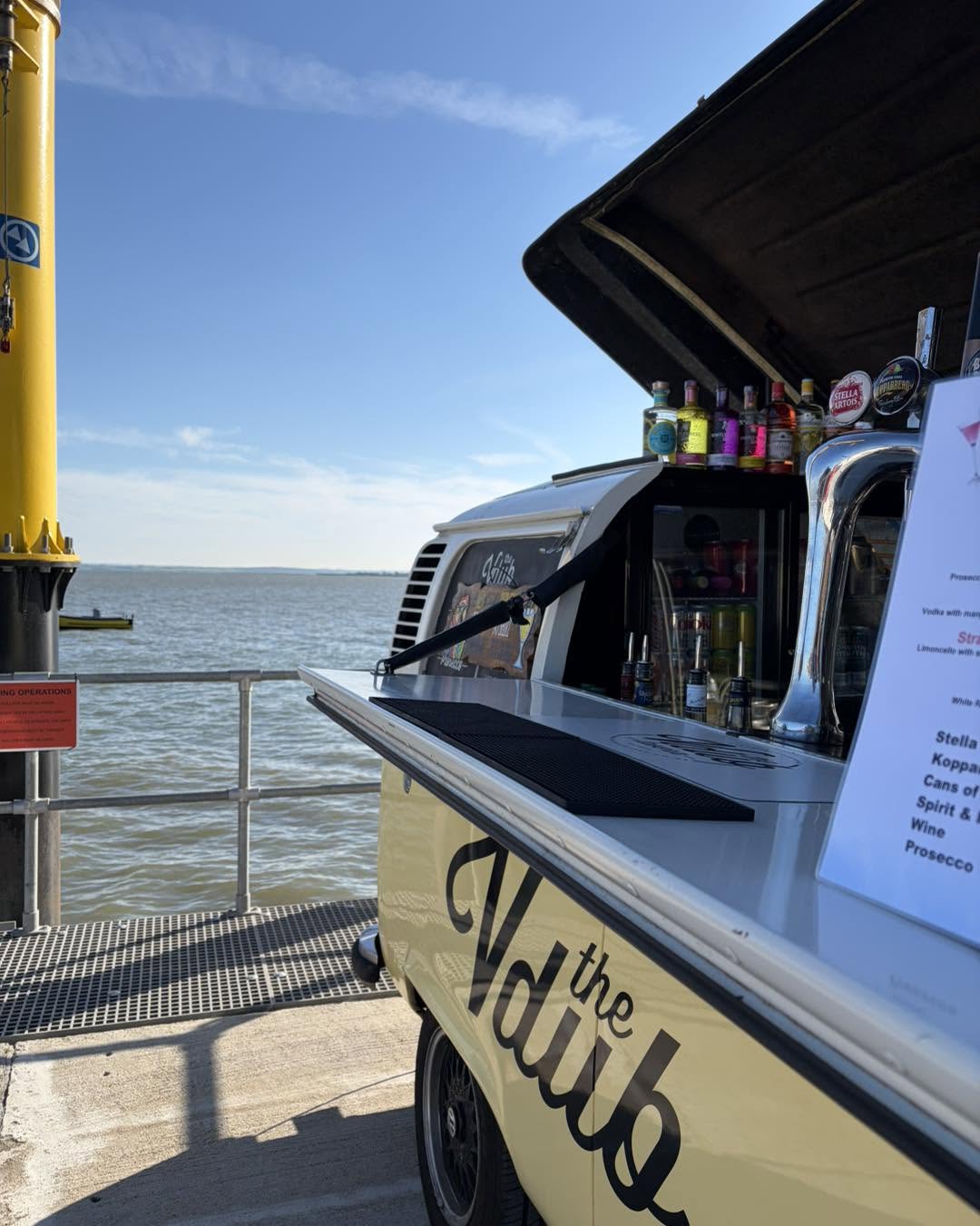 Our mobile bar at the seafront