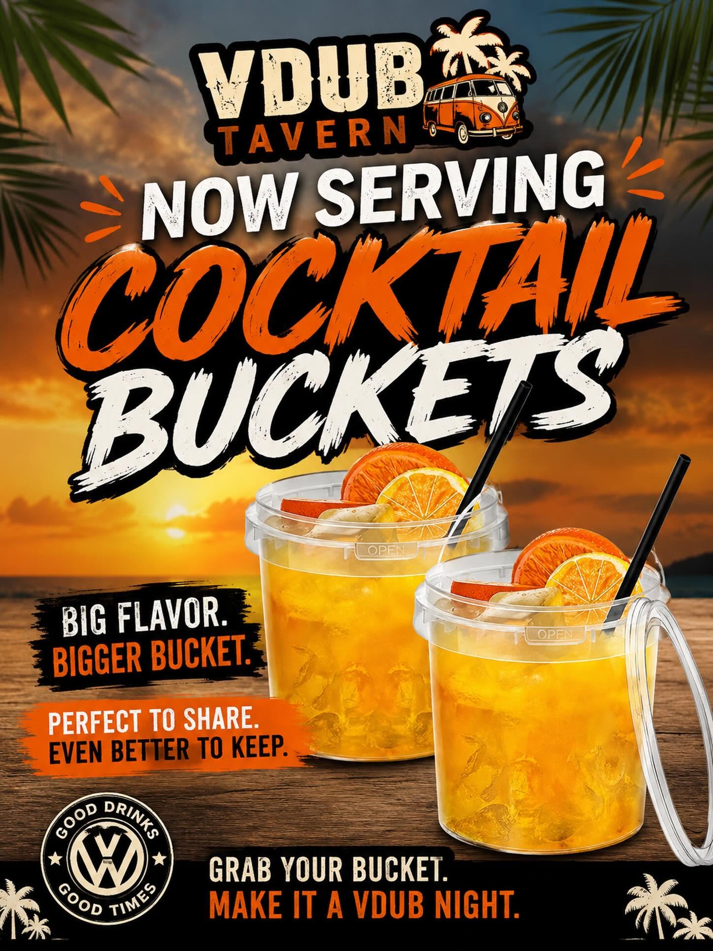 Cocktail buckets to share
